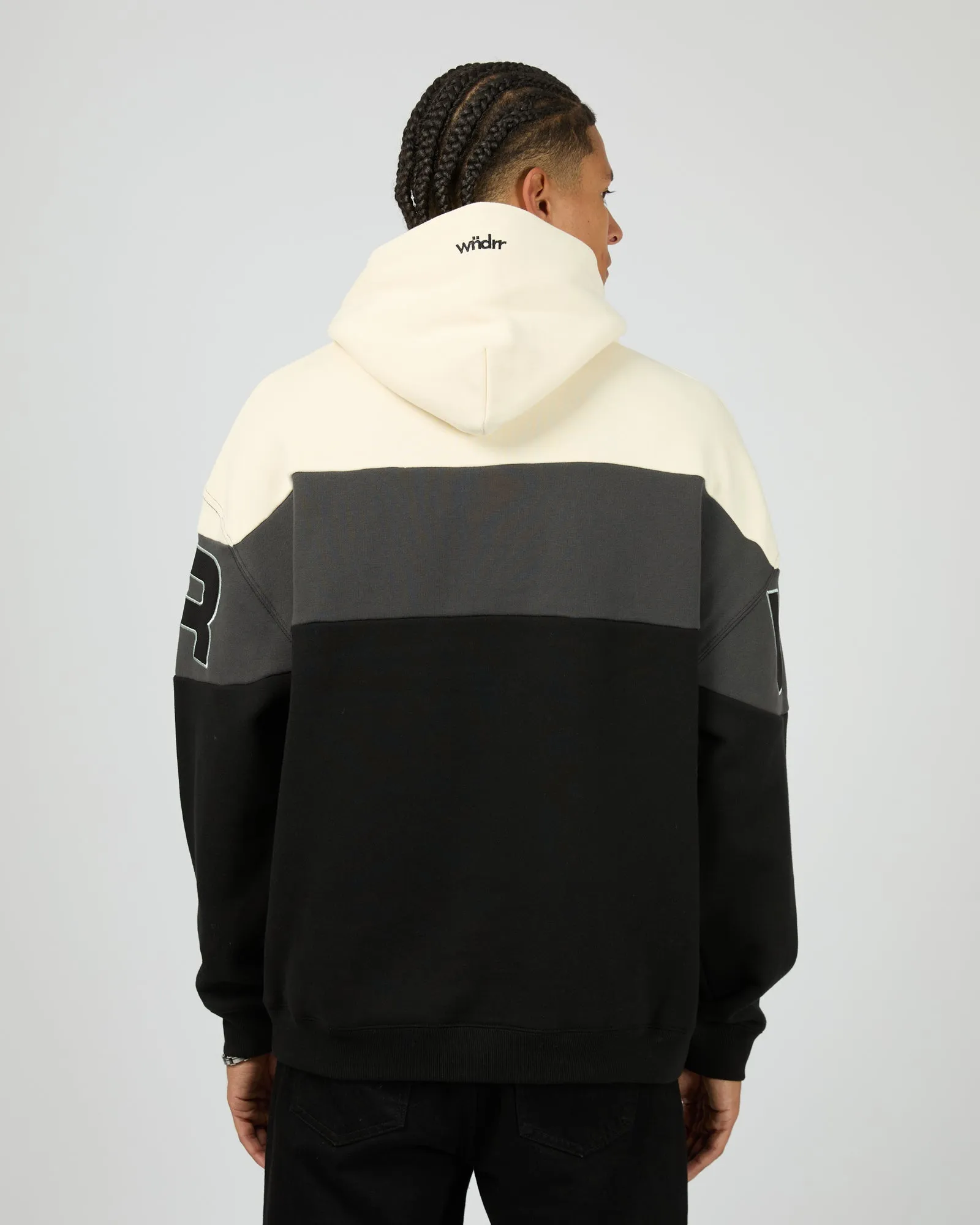 Primer Panel Hood Sweat White Black sold by edge clothing product image thumbnail 2