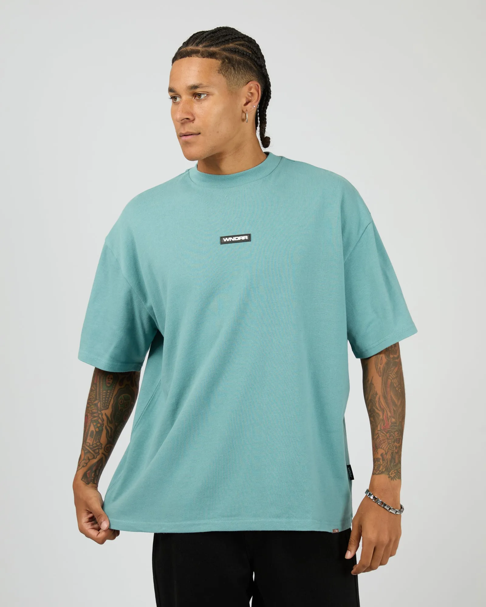 Context Heavy Weight Tee Dusk Blue sold by edge clothing