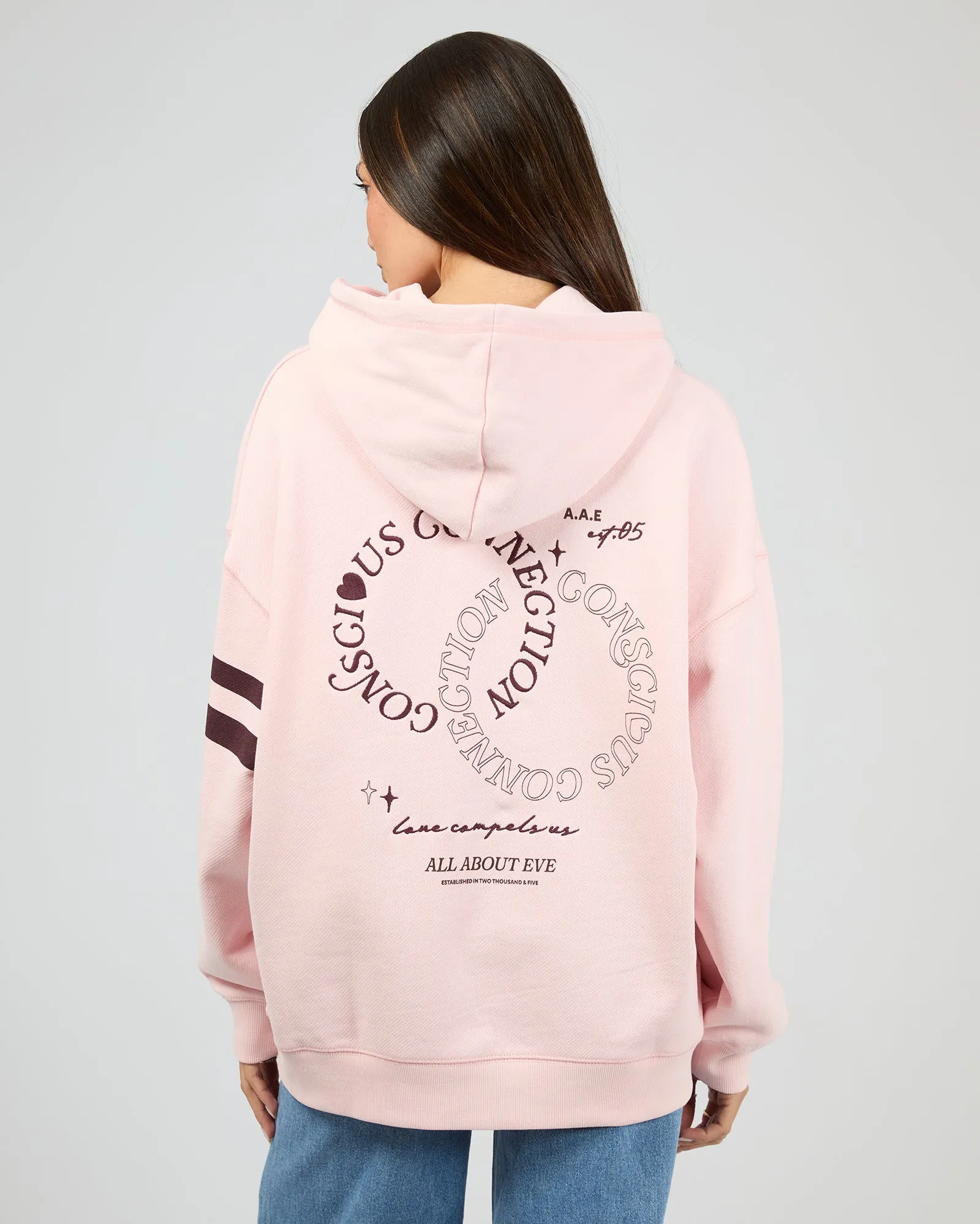 Conscious Relaxed Hoodie Pale Pink sold by edge clothing product image thumbnail 3