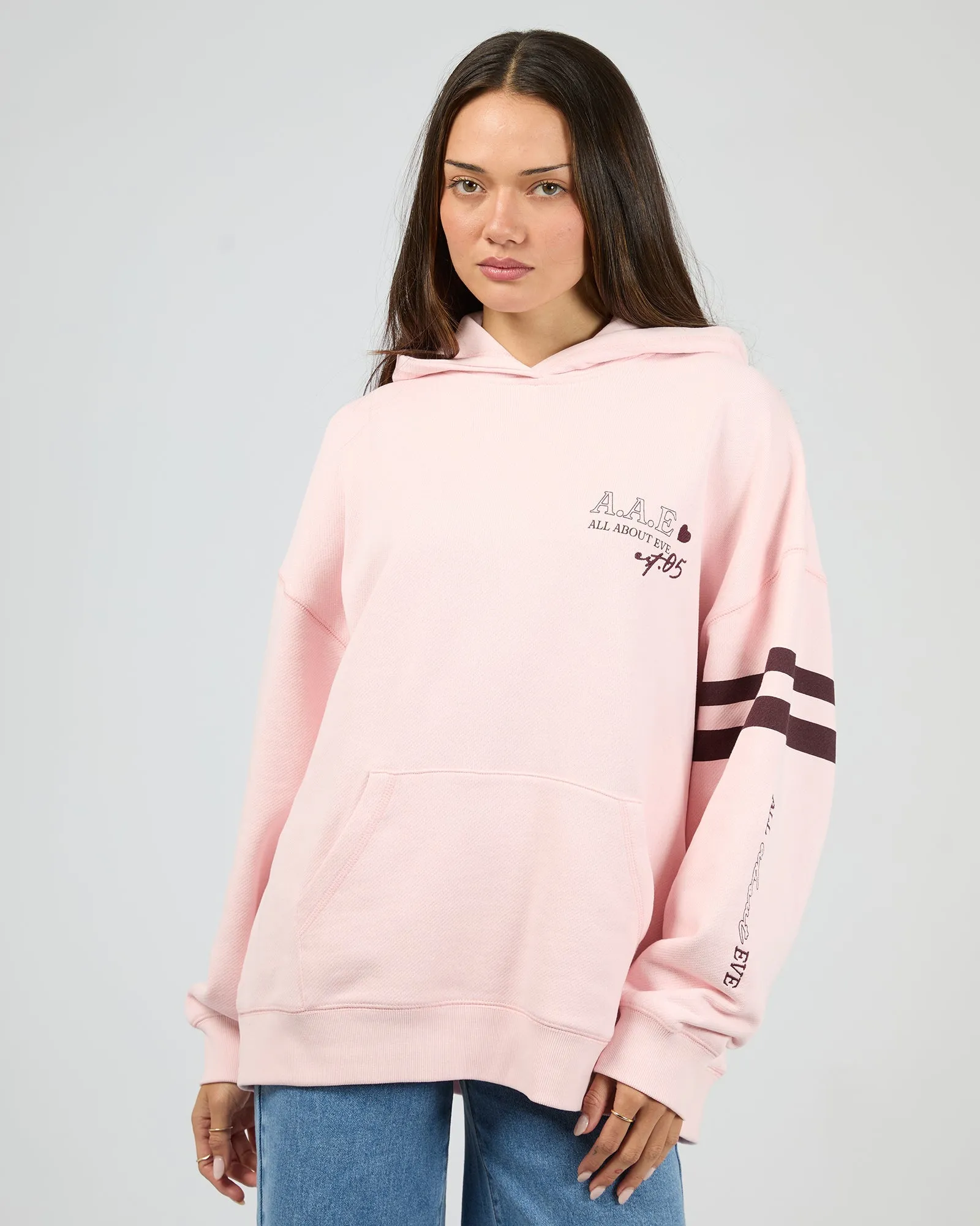 Conscious Relaxed Hoodie Pale Pink sold by edge clothing