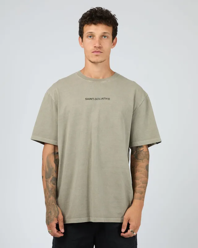 Id Tee Vintage Khaki made by edge clothing