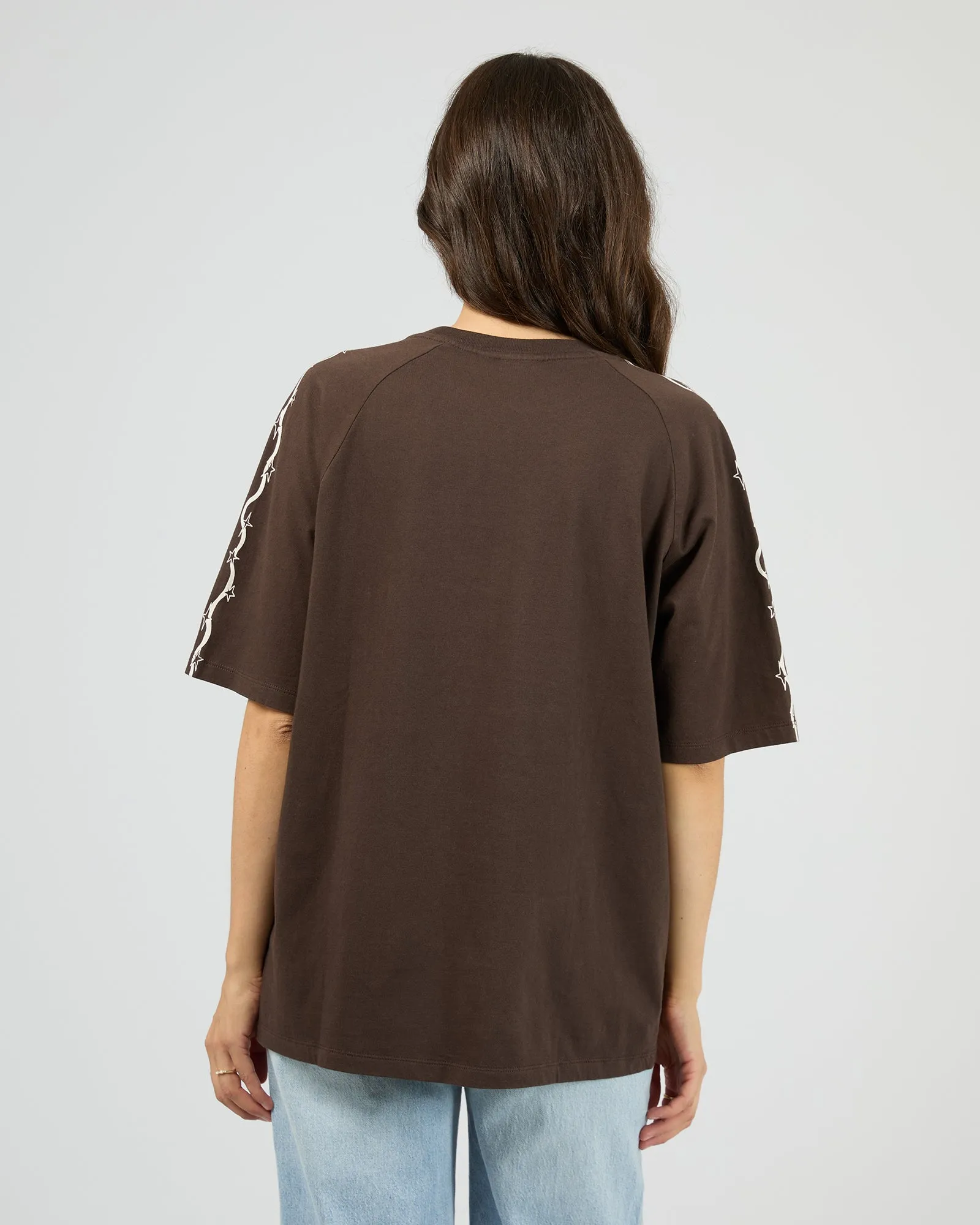 Terra Oversized Raglan Tee Coffee sold by edge clothing product image thumbnail 3