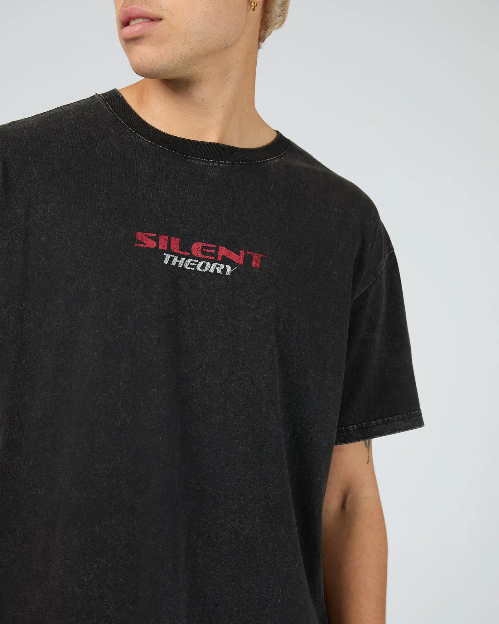 Race Scoop Tee Washed Black sold by edge clothing product image thumbnail 5
