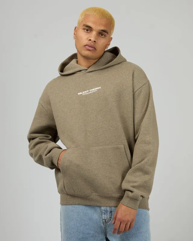 Essential Theory Hoodie Brown Marle made by edge clothing