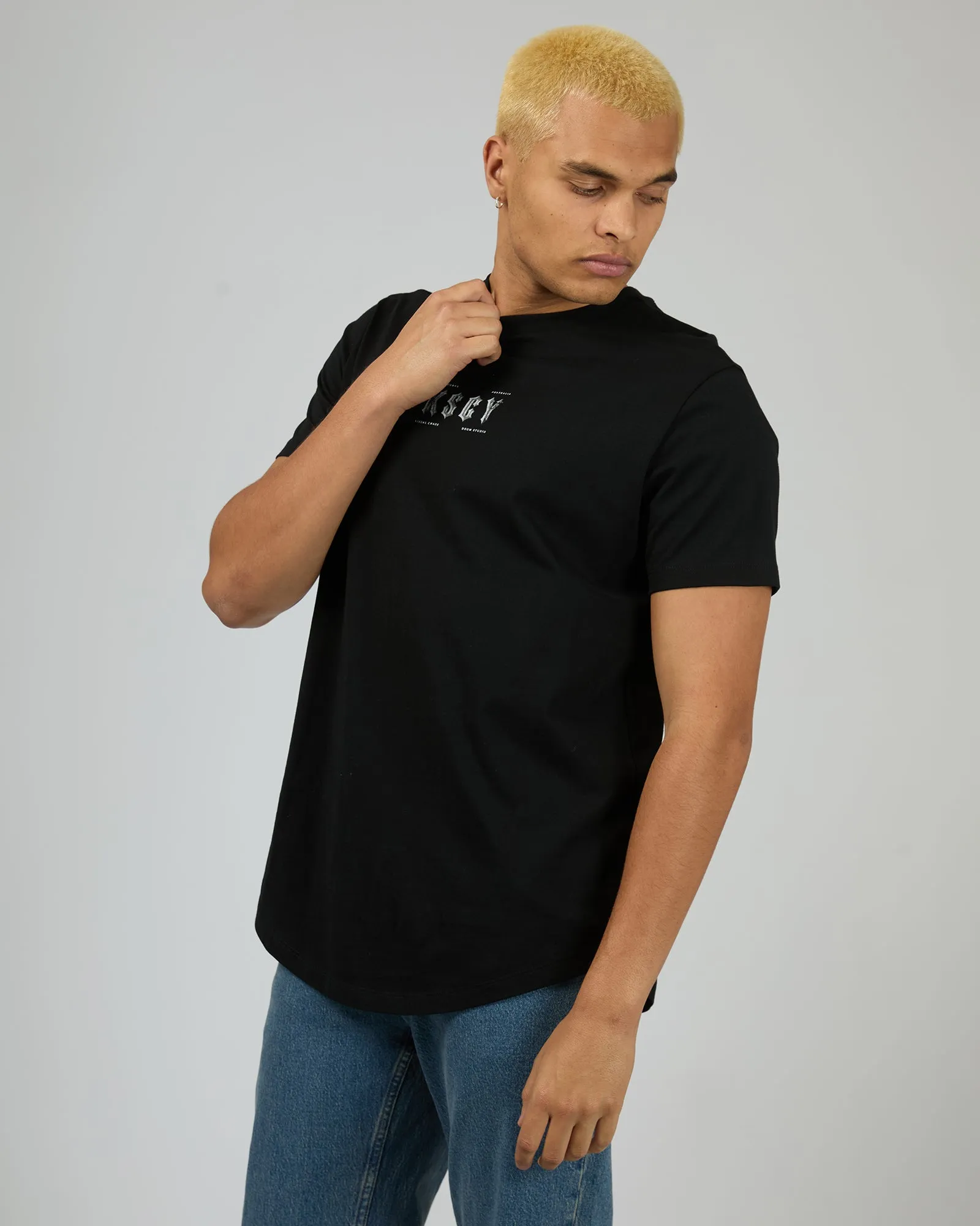 Encryption Dual Curved Tee Black sold by edge clothing product image thumbnail 4