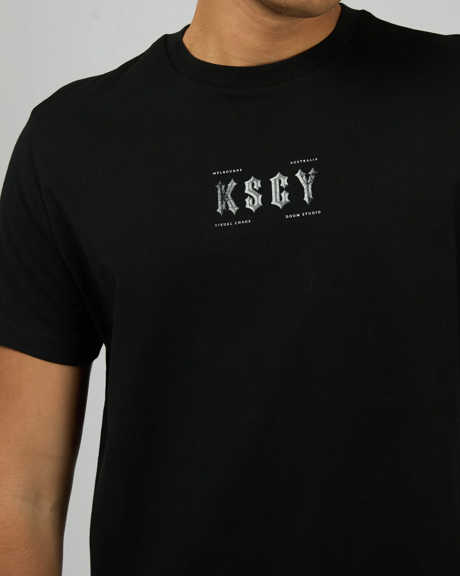 Encryption Dual Curved Tee Black sold by edge clothing product image thumbnail 5
