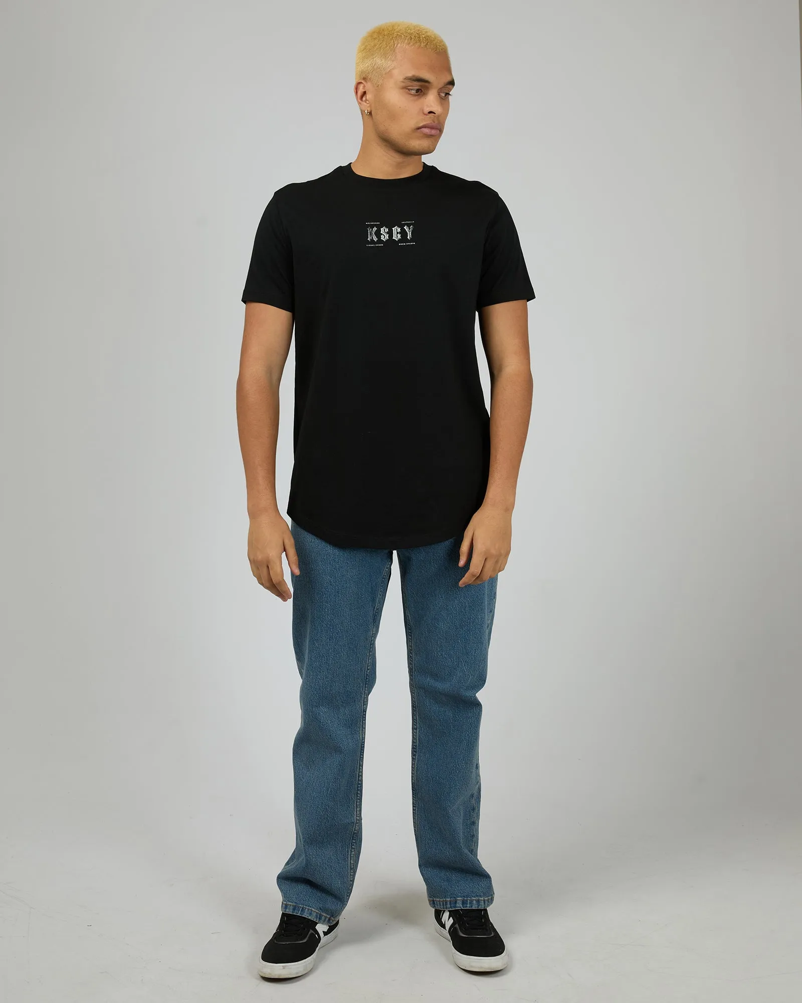 Encryption Dual Curved Tee Black sold by edge clothing product image thumbnail 3