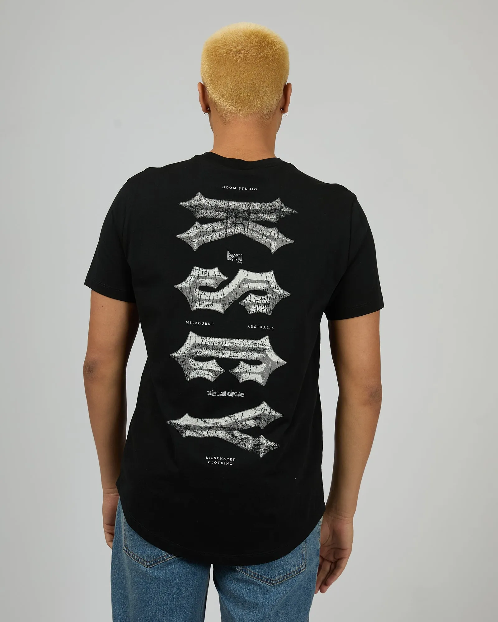 Encryption Dual Curved Tee Black sold by edge clothing product image thumbnail 2