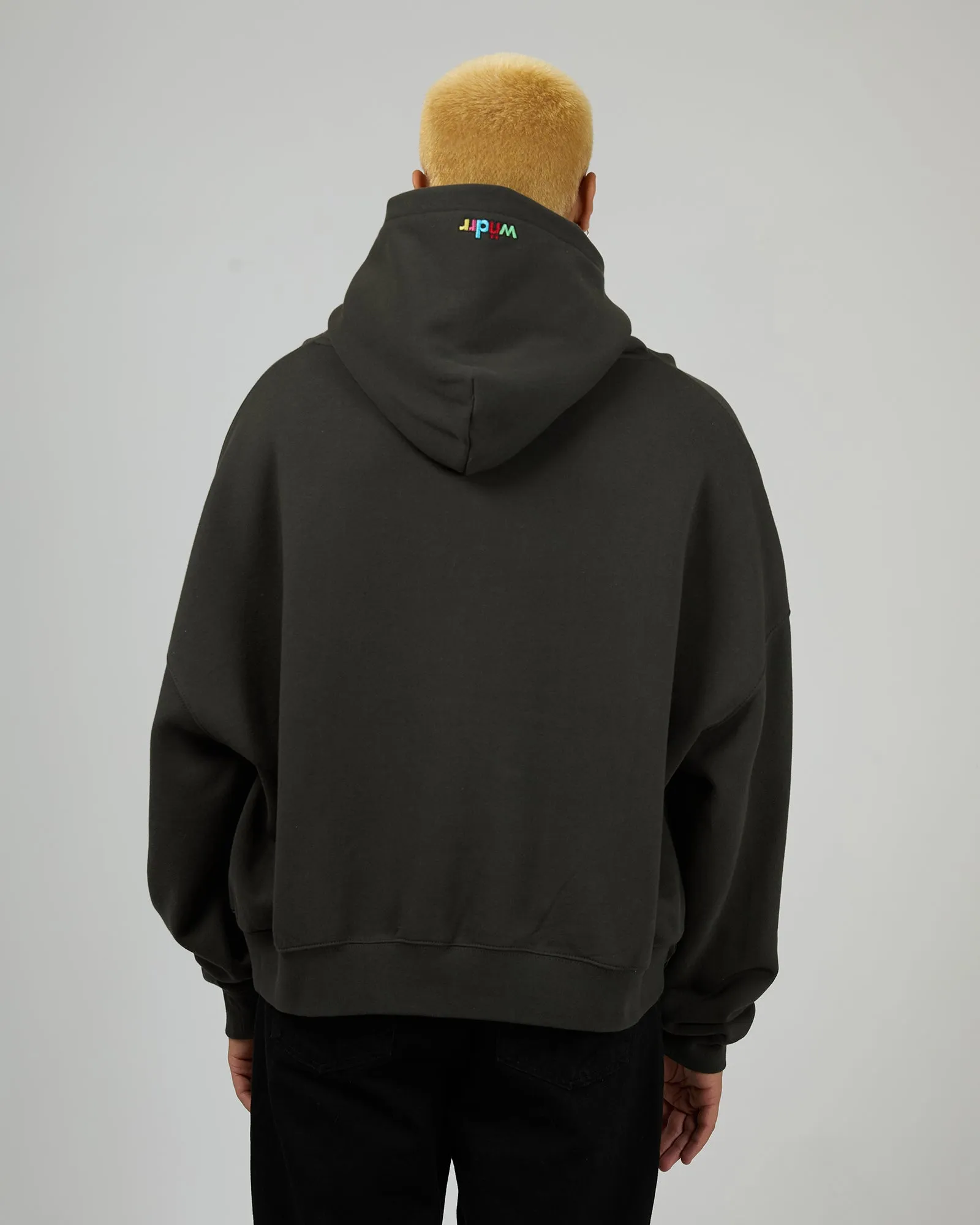 Tint Cropped Hood Sweat Faded Black sold by edge clothing product image thumbnail 3