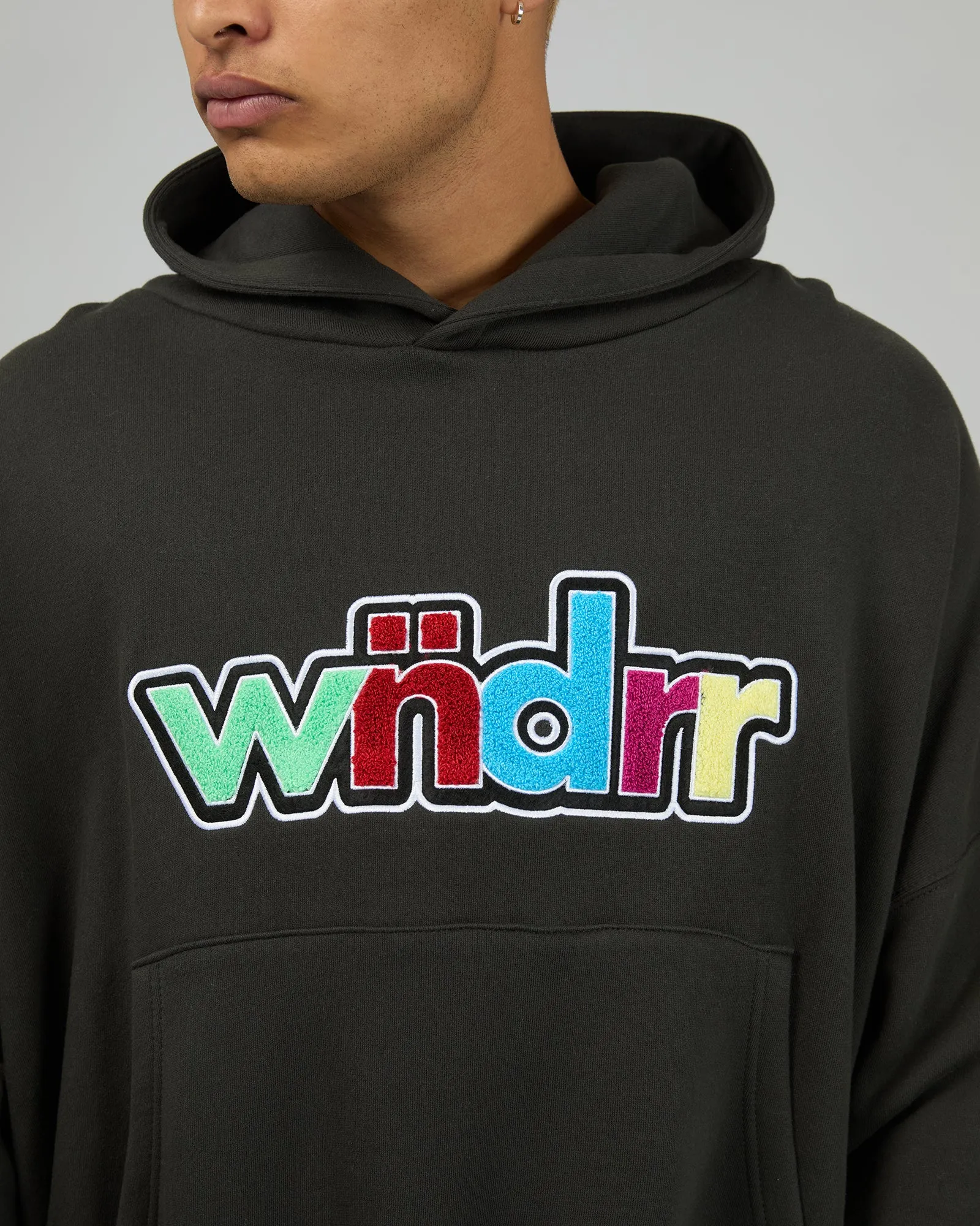 Tint Cropped Hood Sweat Faded Black sold by edge clothing product image thumbnail 5