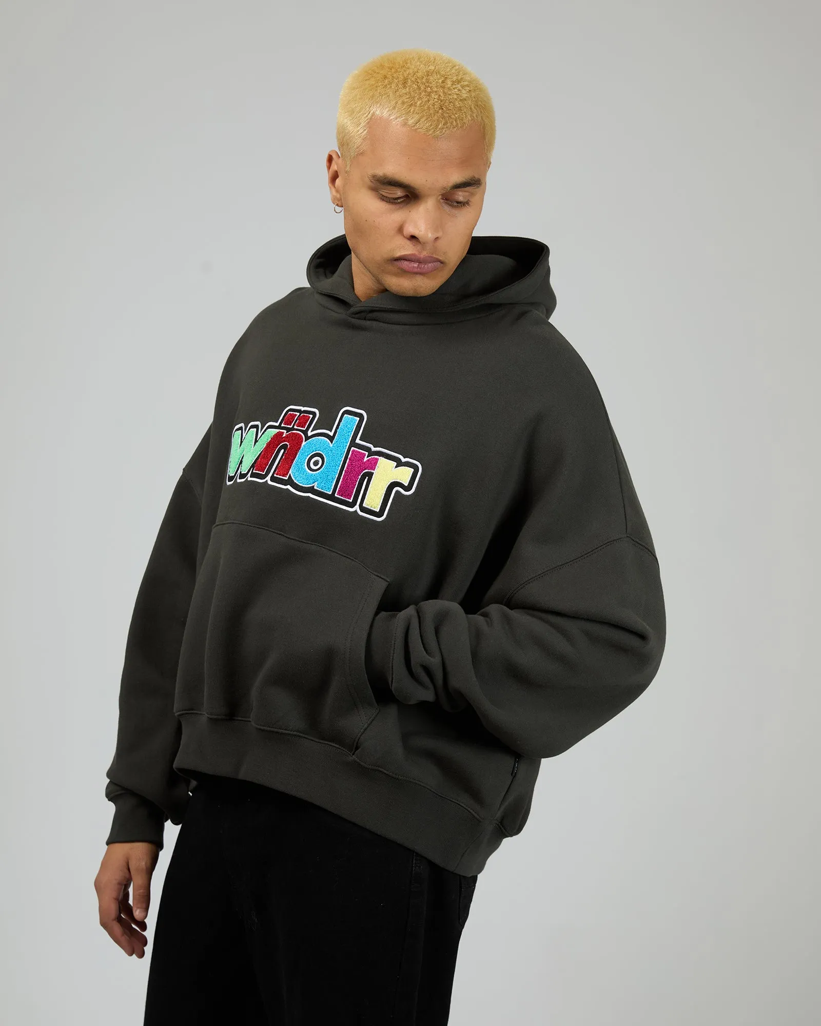 Tint Cropped Hood Sweat Faded Black sold by edge clothing product image thumbnail 4