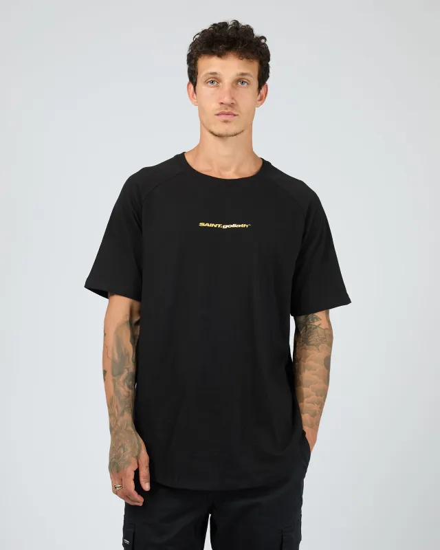 Luminate Foil Tee Black made by edge clothing