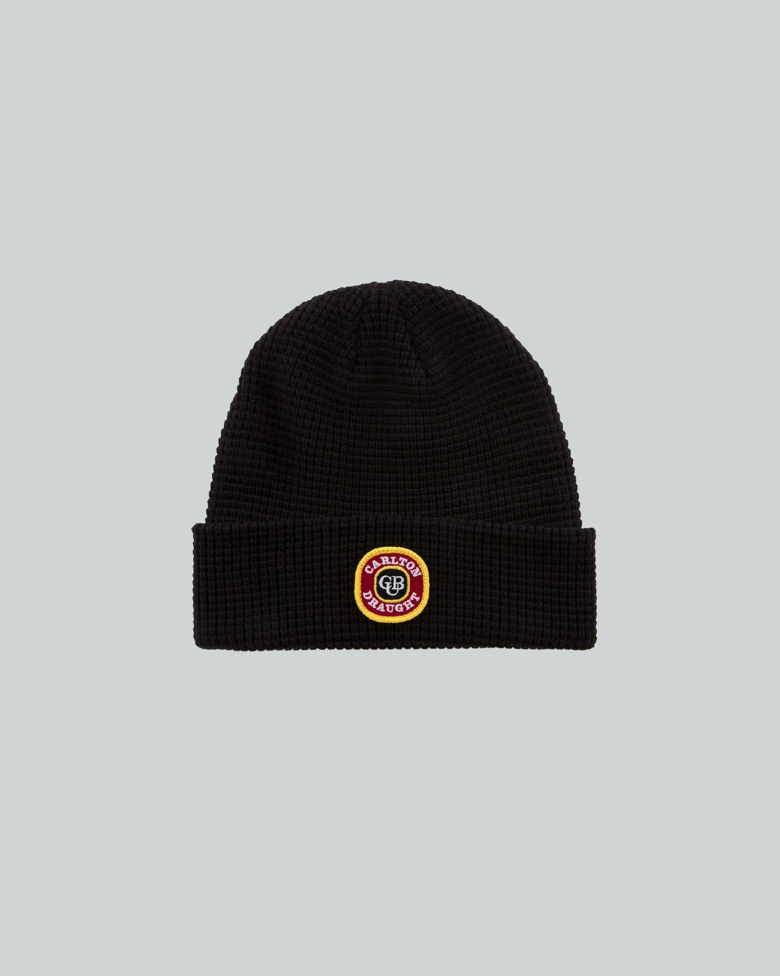 Carlton Draught Patch Waffle Beanie Black sold by edge clothing