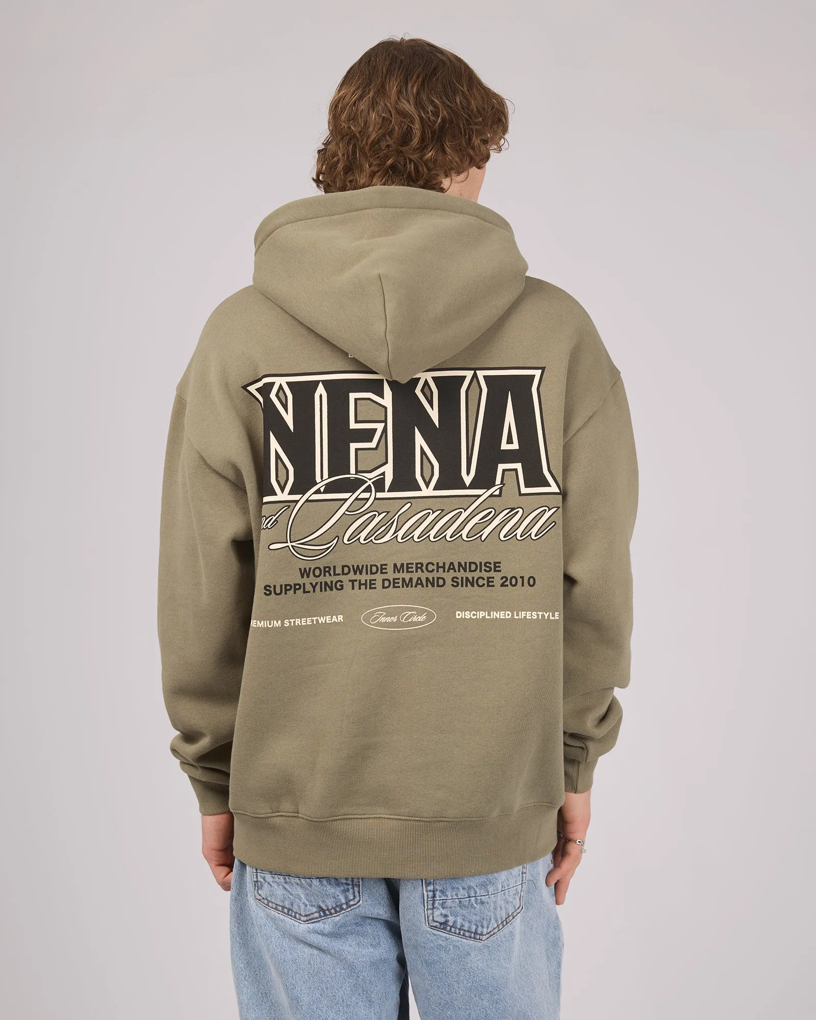 Tital Relaxed Fit Hoodie Khaki sold by edge clothing product image thumbnail 2