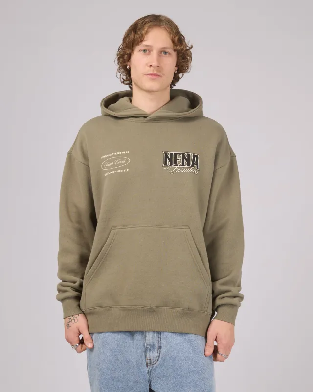 Tital Relaxed Fit Hoodie Khaki made by Nena and Pasadena
