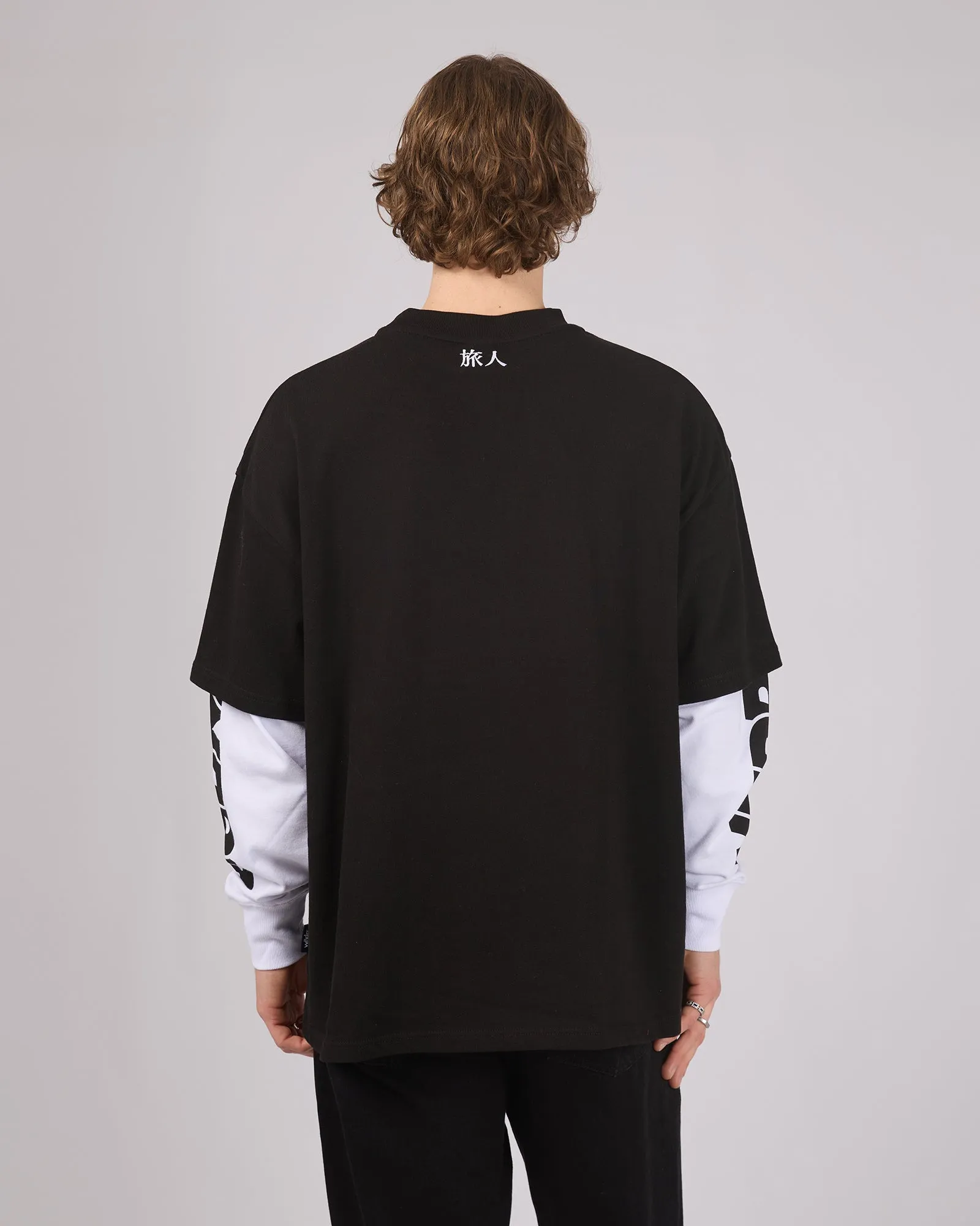 Shodo Layered Long Sleeve Tee Black sold by edge clothing product image thumbnail 3