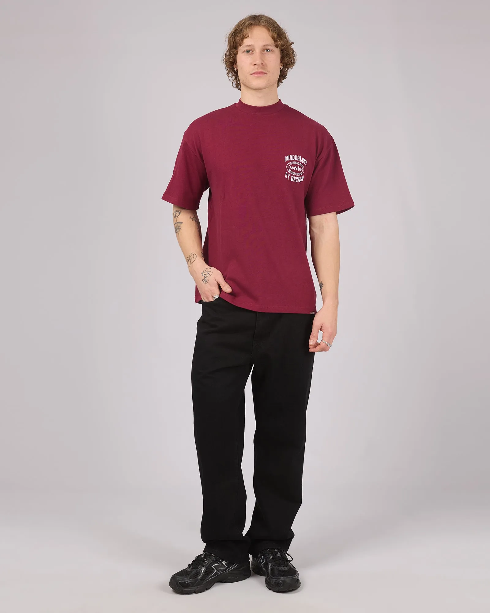 Rzn Heavy Weight Tee Blood Red sold by edge clothing product image thumbnail 3