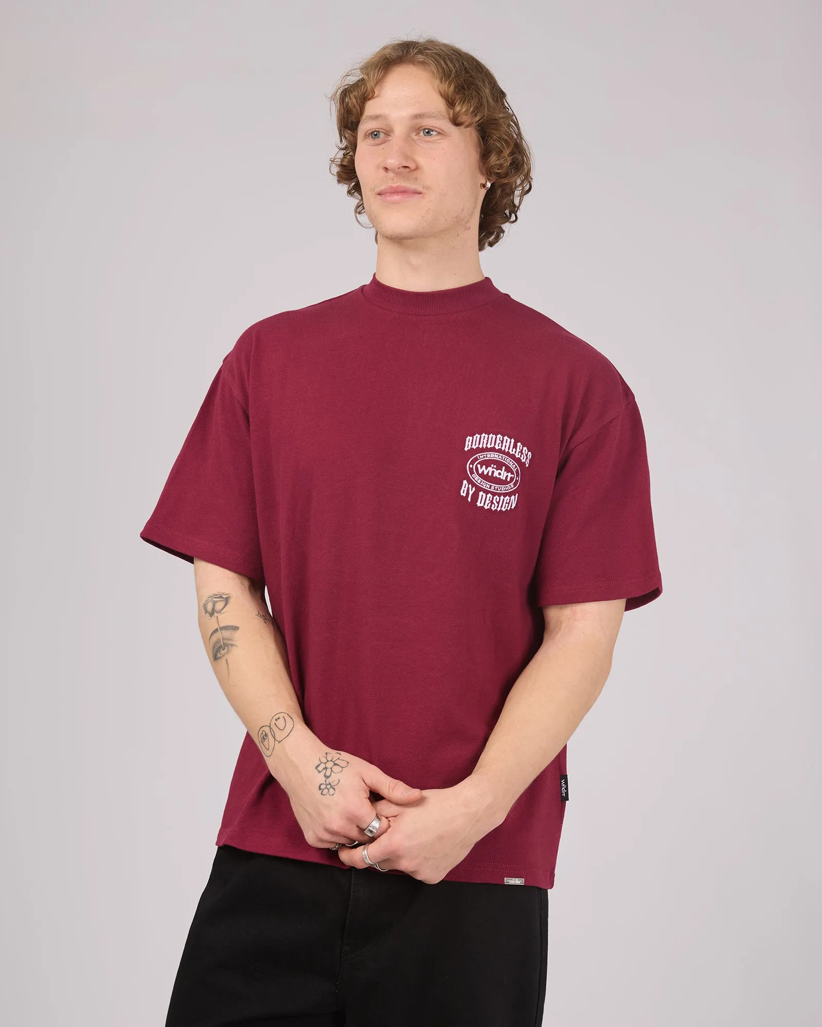 Rzn Heavy Weight Tee Blood Red sold by edge clothing product image thumbnail 4
