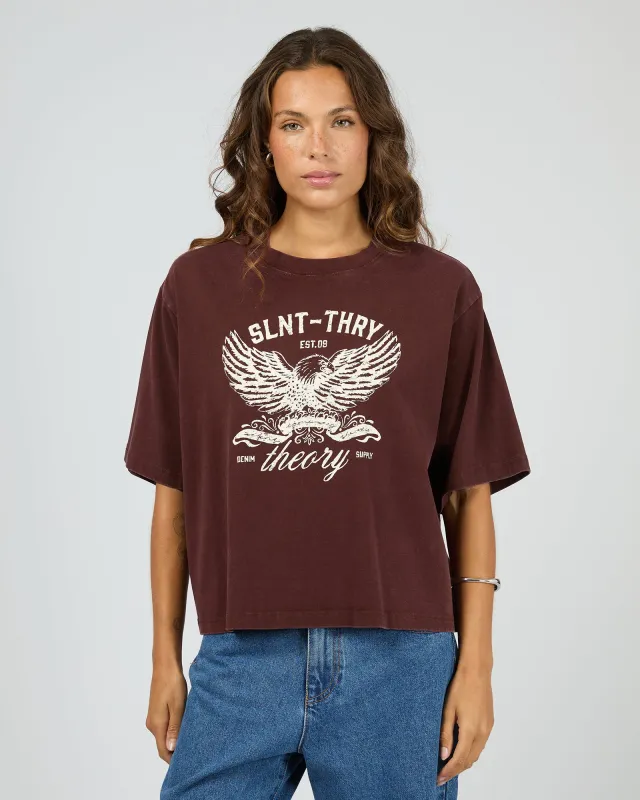 In Time Relaxed Tee Cherry made by edge clothing