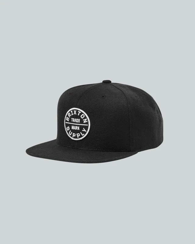 Oath Iii Snapback Black made by Brixton