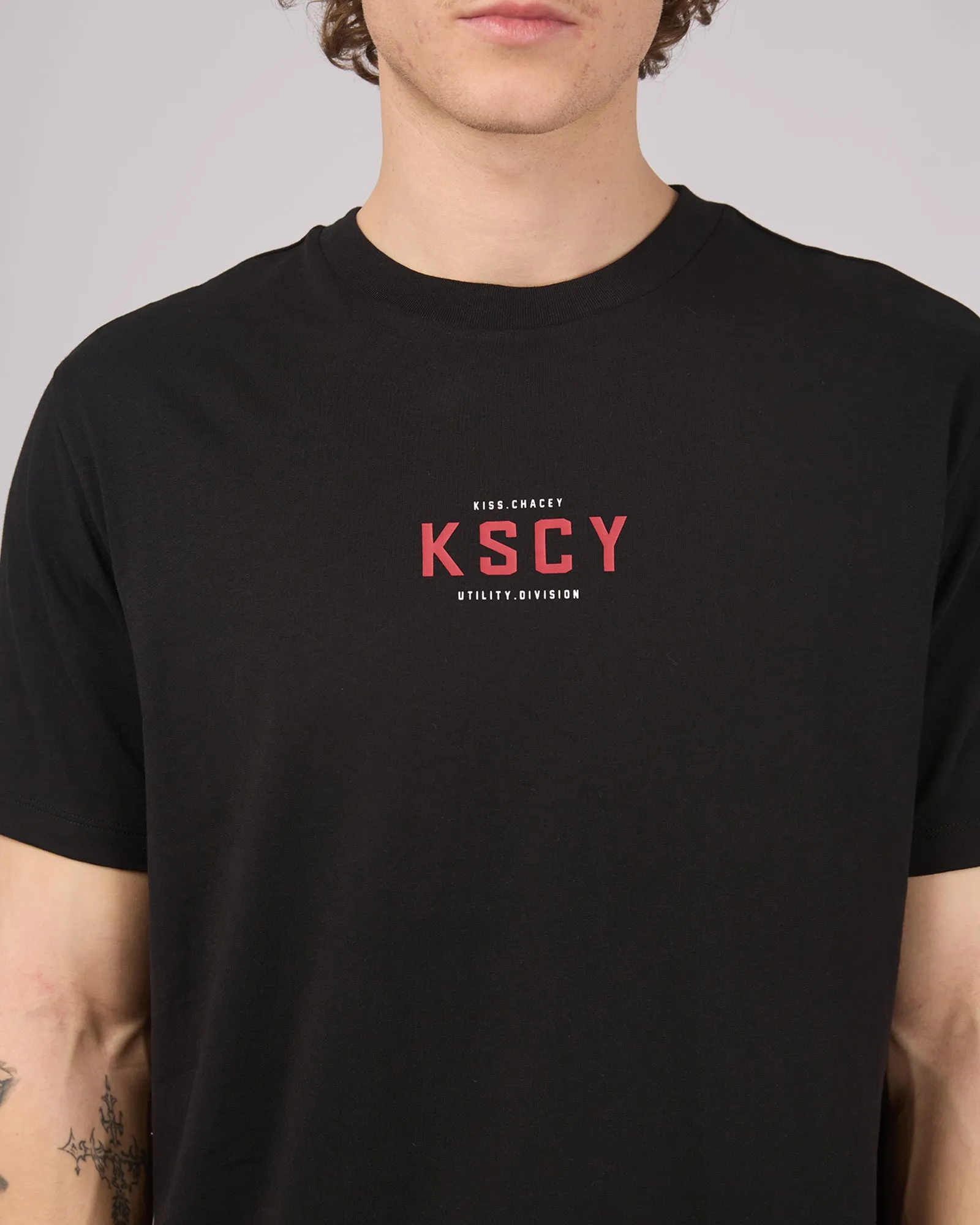 Void Dual Curved Tee Black sold by edge clothing product image thumbnail 5