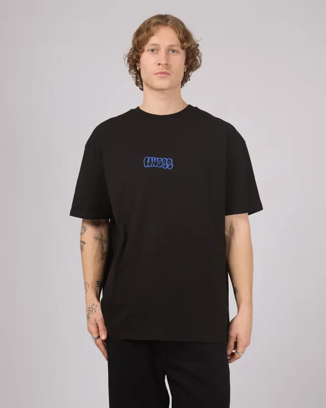 Blissed Out Box Fit Tee Black made by WNDRR