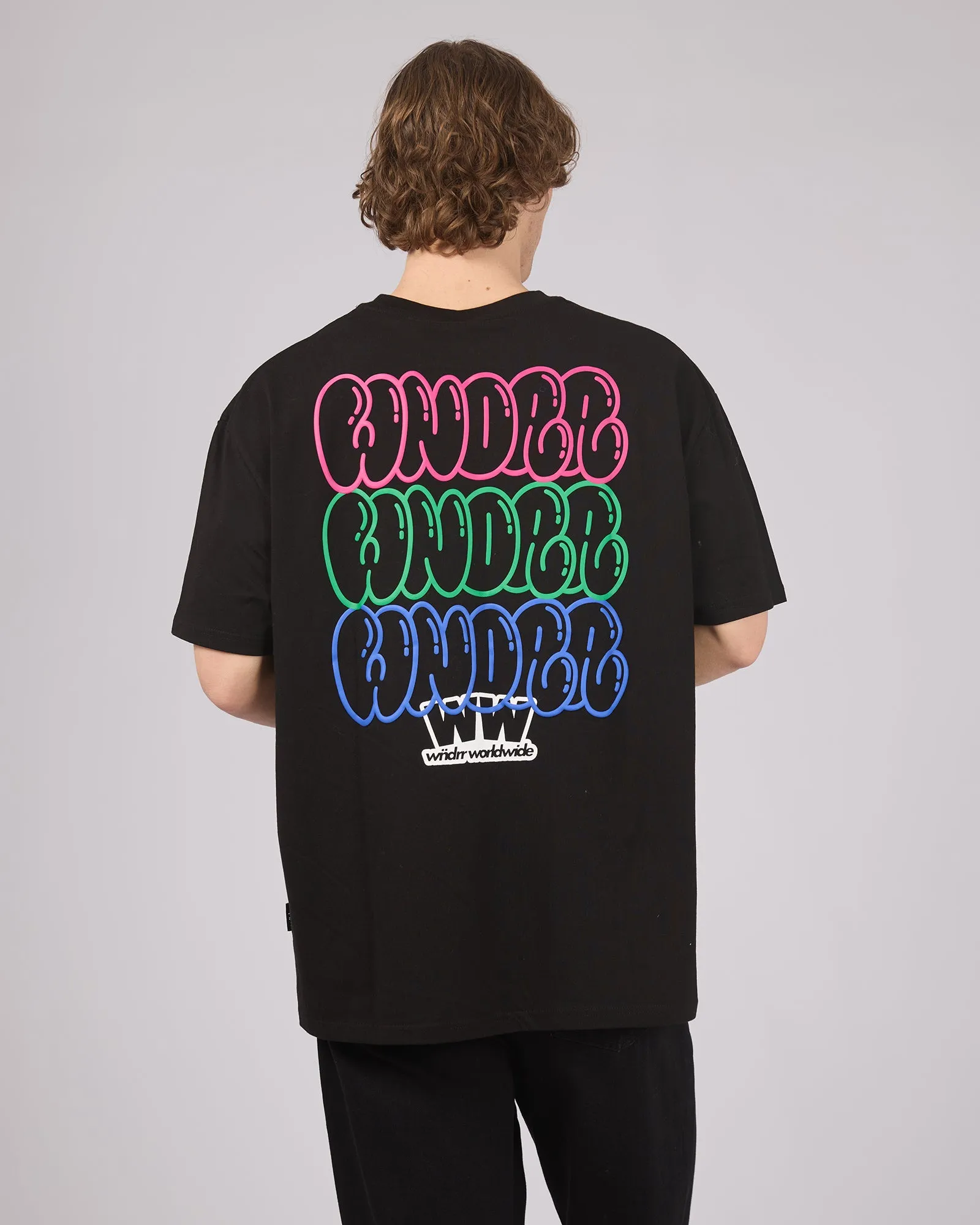 Blissed Out Box Fit Tee Black sold by edge clothing product image thumbnail 2