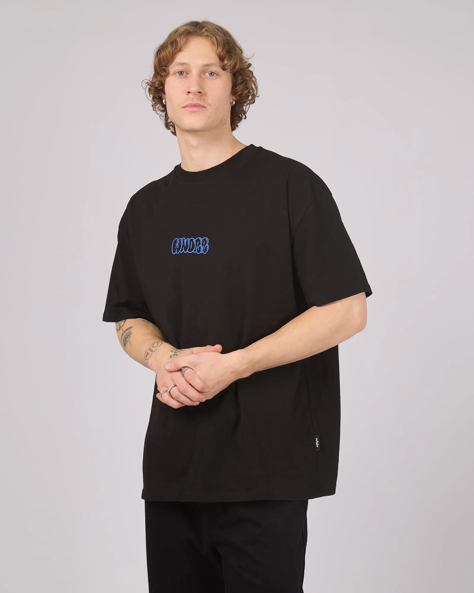 Blissed Out Box Fit Tee Black sold by edge clothing product image thumbnail 4