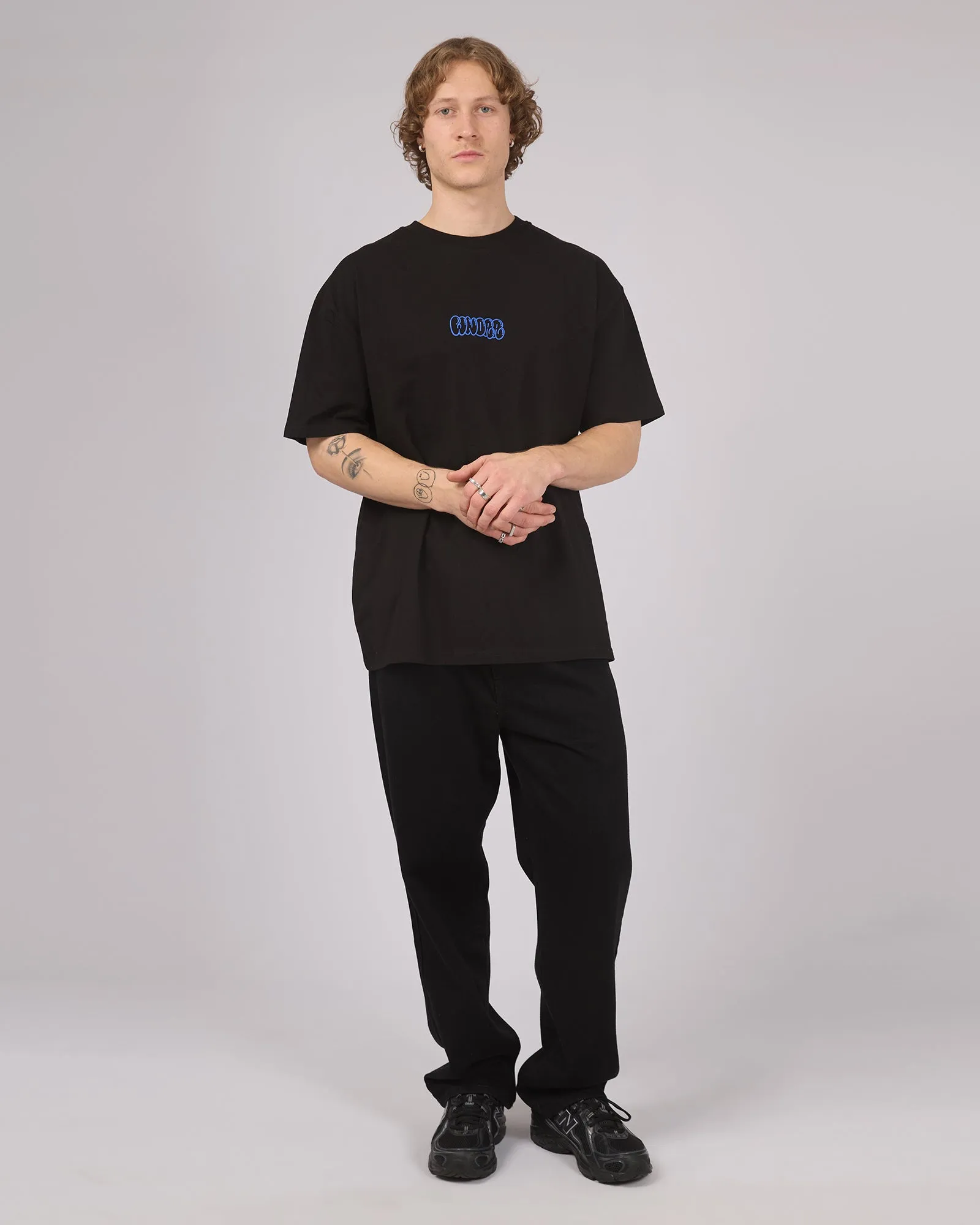 Blissed Out Box Fit Tee Black sold by edge clothing product image thumbnail 3