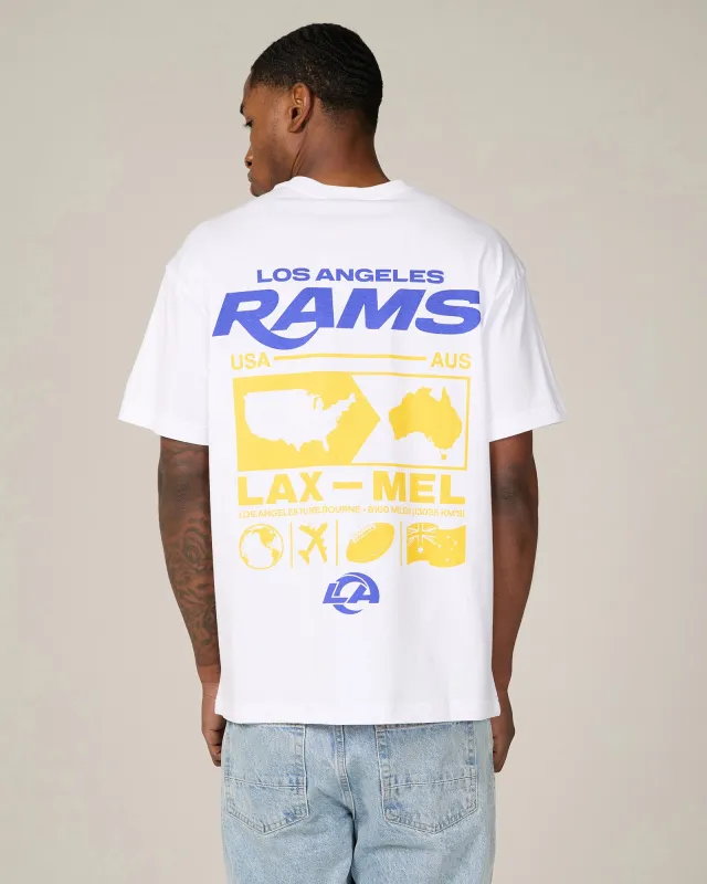 Los Angeles Rams NFL Melbourne 2026 Kangaroo Flag White made by New Era
