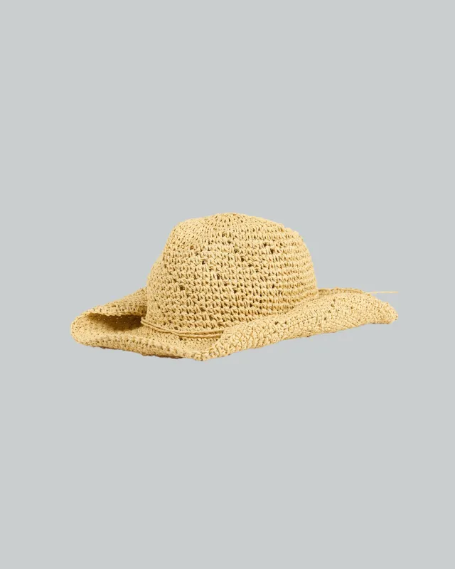 Rhodes Cowboy Hat Natural made by All About Eve
