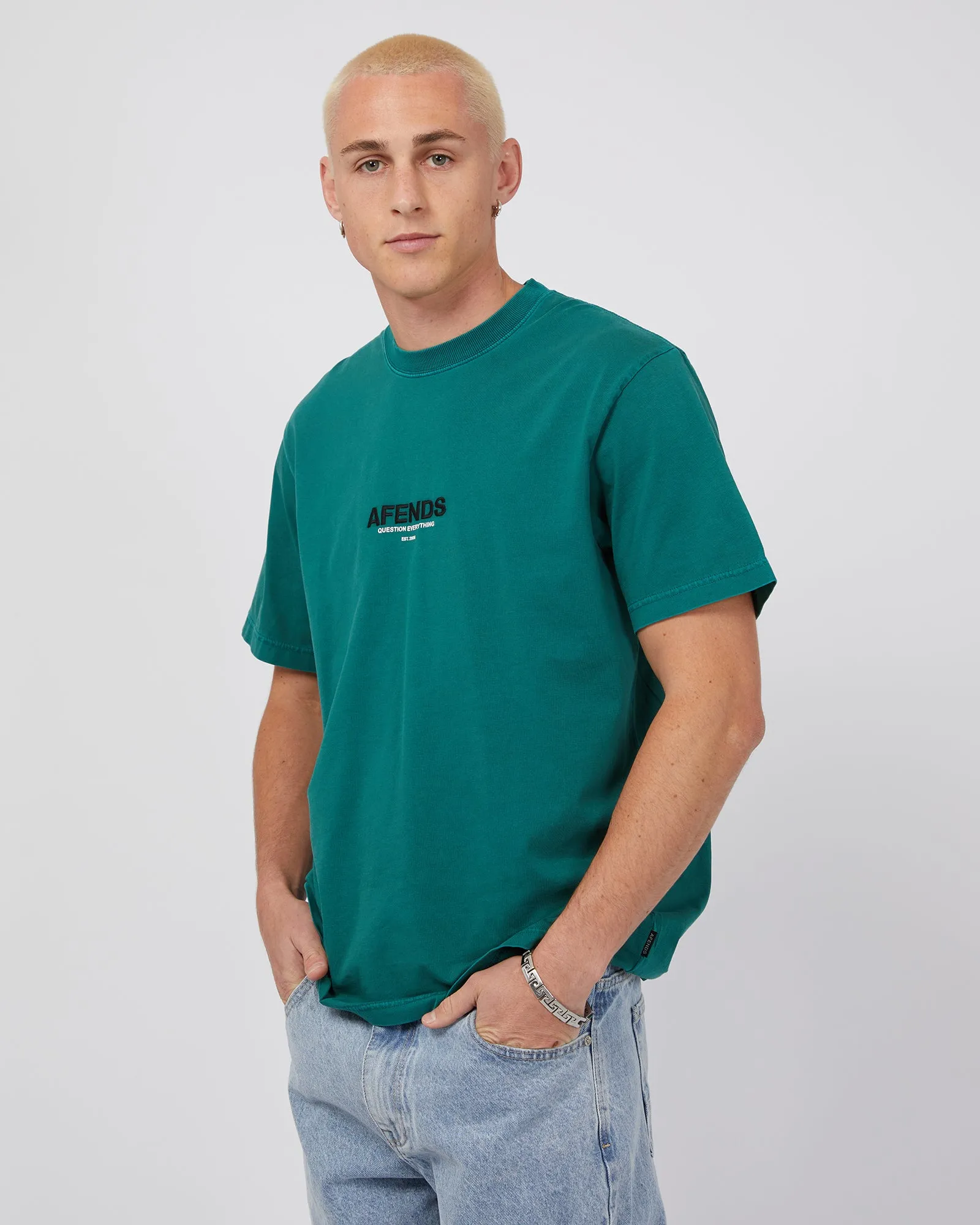 Vinyl Recycled Retro Fit Tee Pine sold by edge clothing product image thumbnail 4