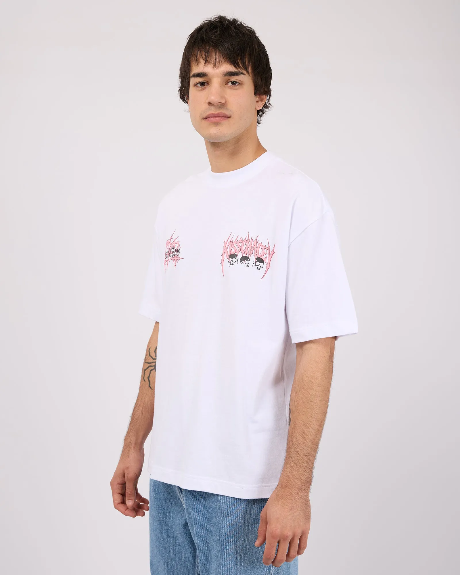 Wolf Street Tee White sold by edge clothing product image thumbnail 4