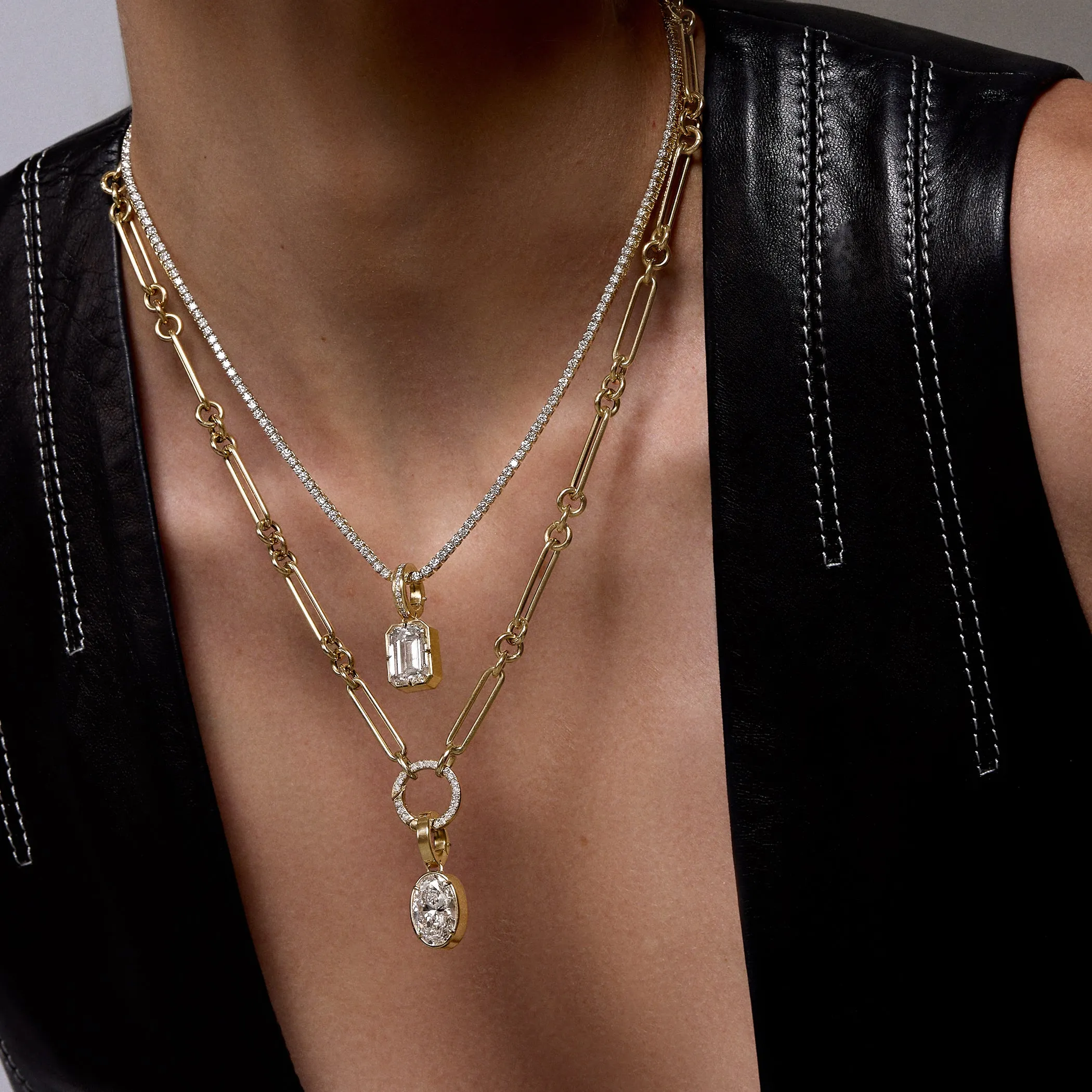 Triple Link Chain sold by Fiametta product image thumbnail 2