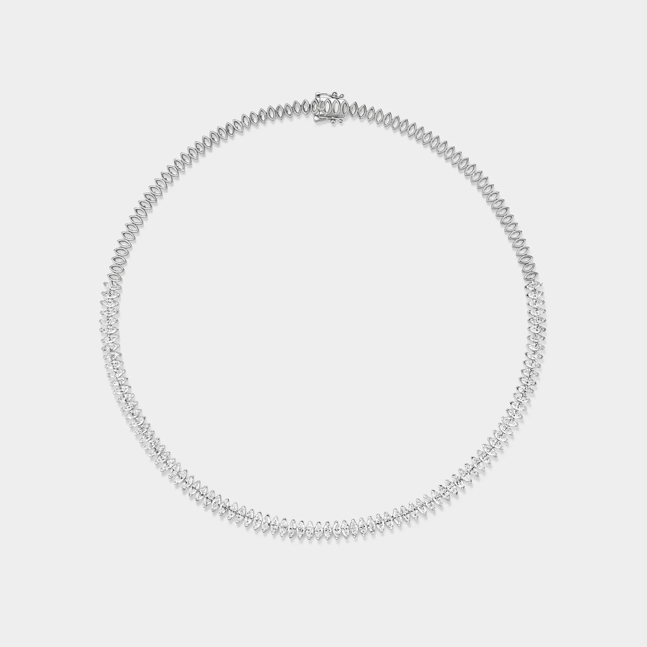 Marquise Tennis Necklace sold by Fiametta