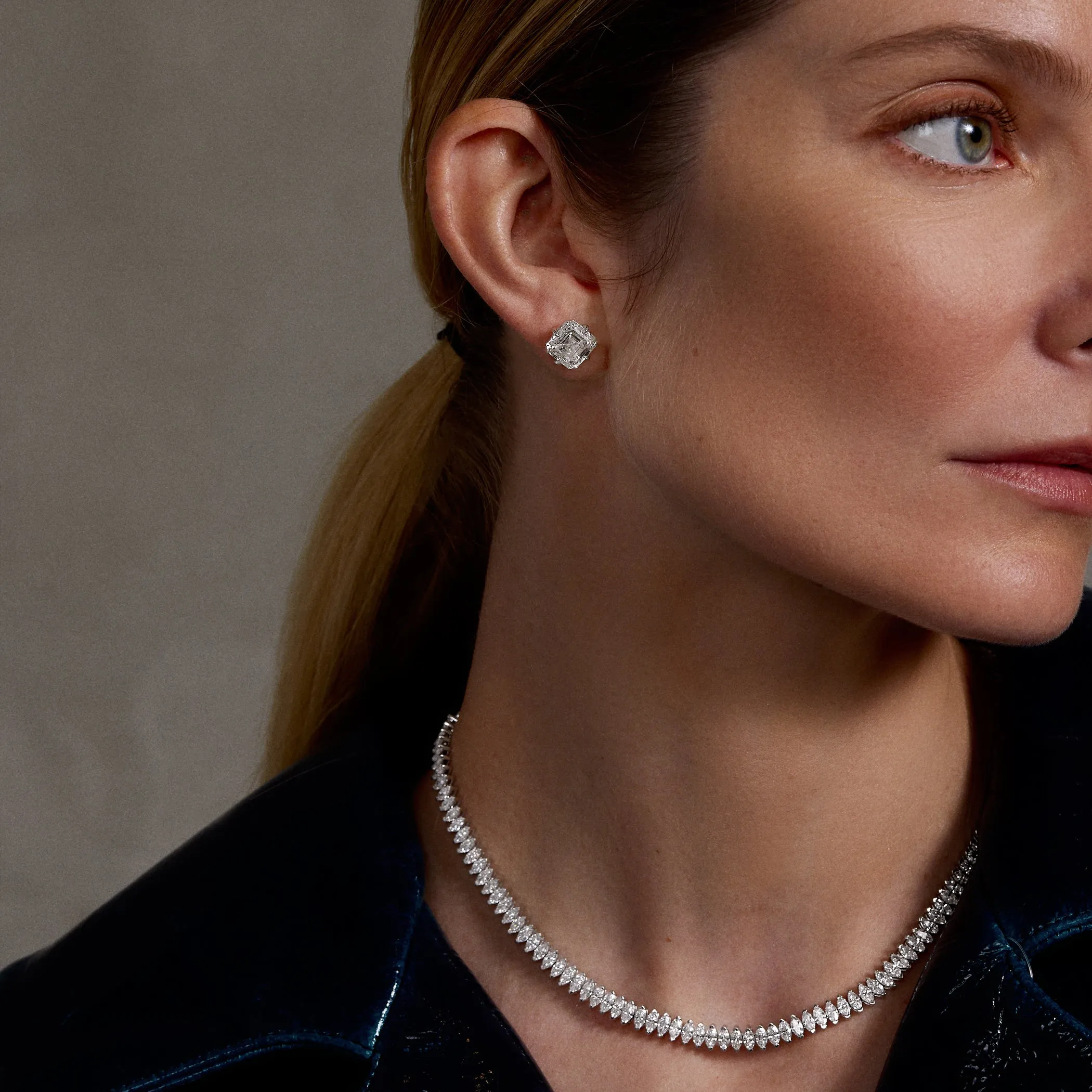 Marquise Tennis Necklace sold by Fiametta product image thumbnail 3