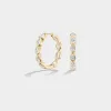Pear Inside-Out Hoops sold by Fiametta