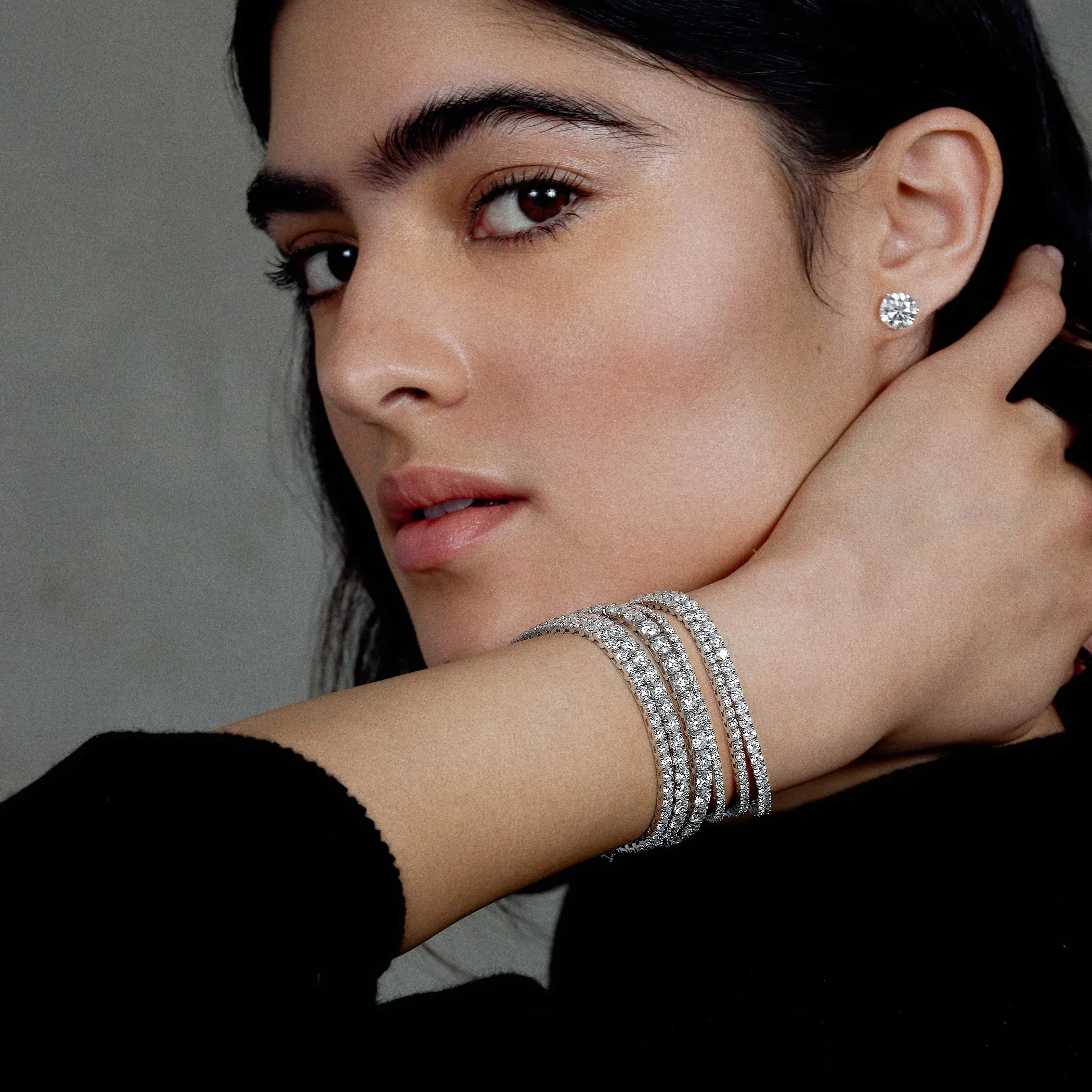 3-Prong Martini Studs sold by Fiametta product image thumbnail 3