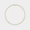 Emerald Bezel Tennis Necklace sold by Fiametta
