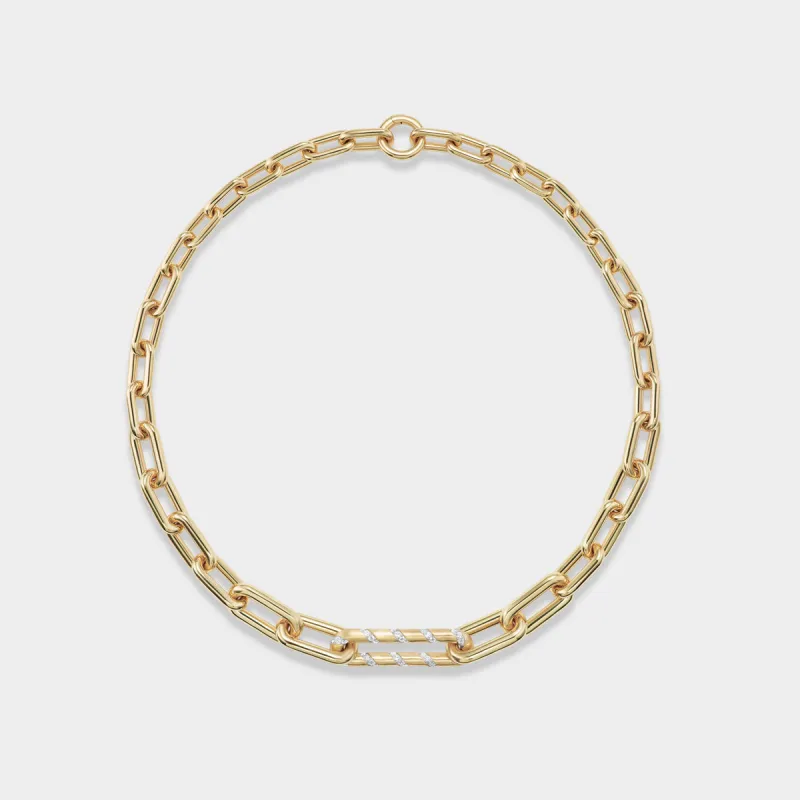 Graduated Link Necklace sold by Fiametta