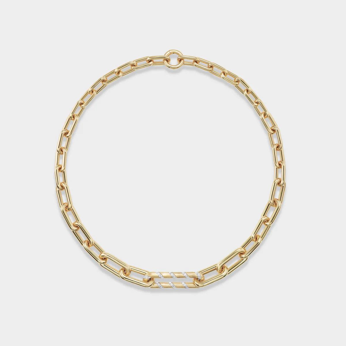 Graduated Link Necklace sold by Fiametta