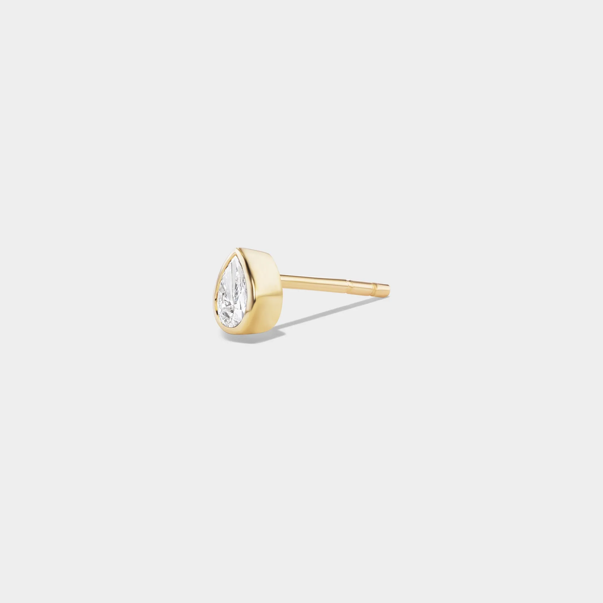 Pear Bezel Mini Stud sold by Fiametta product image thumbnail 2