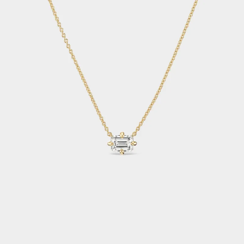 Emerald Prong Pendant sold by Fiametta