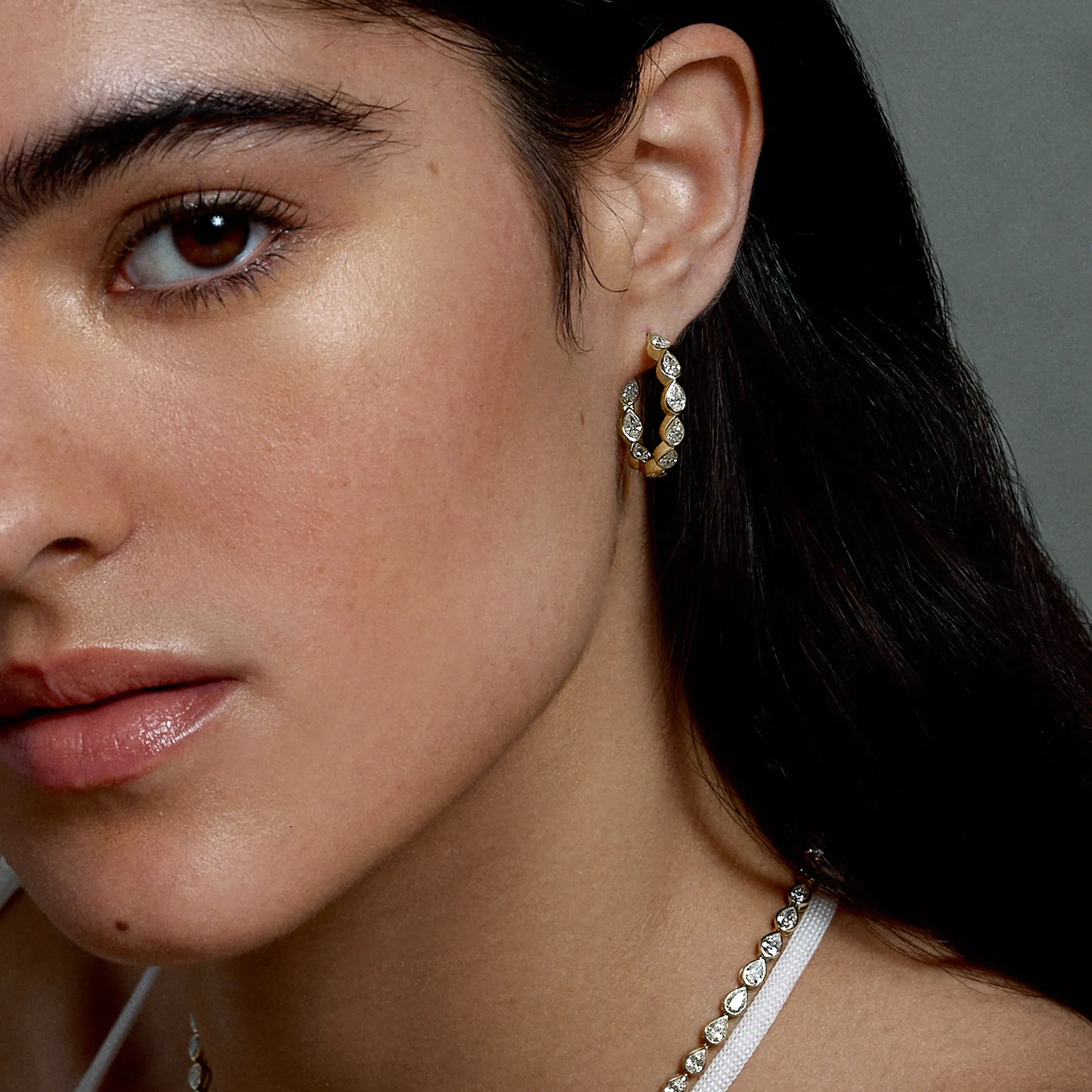 Pear Inside-Out Hoops sold by Fiametta product image thumbnail 2