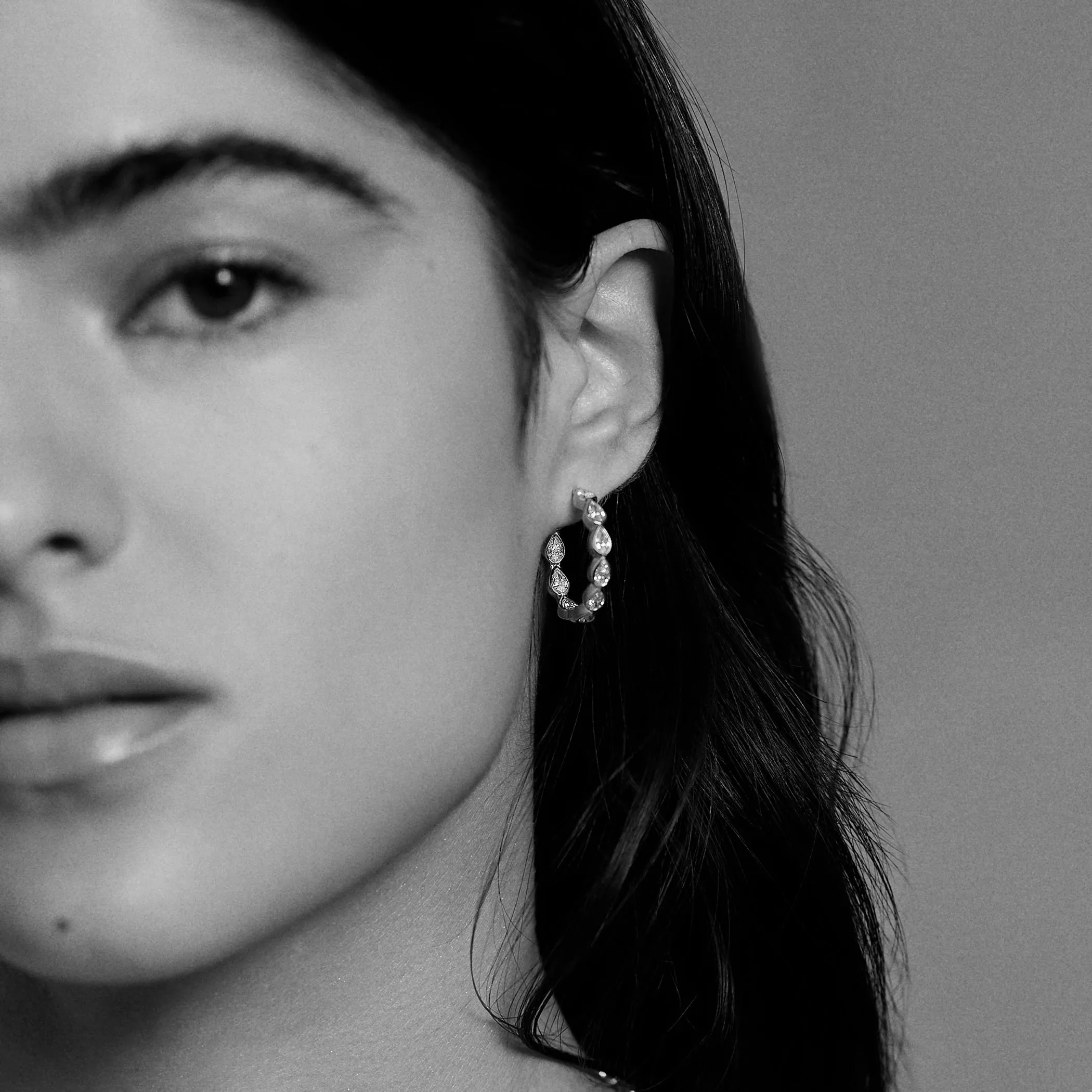 Pear Inside-Out Hoops sold by Fiametta product image thumbnail 2