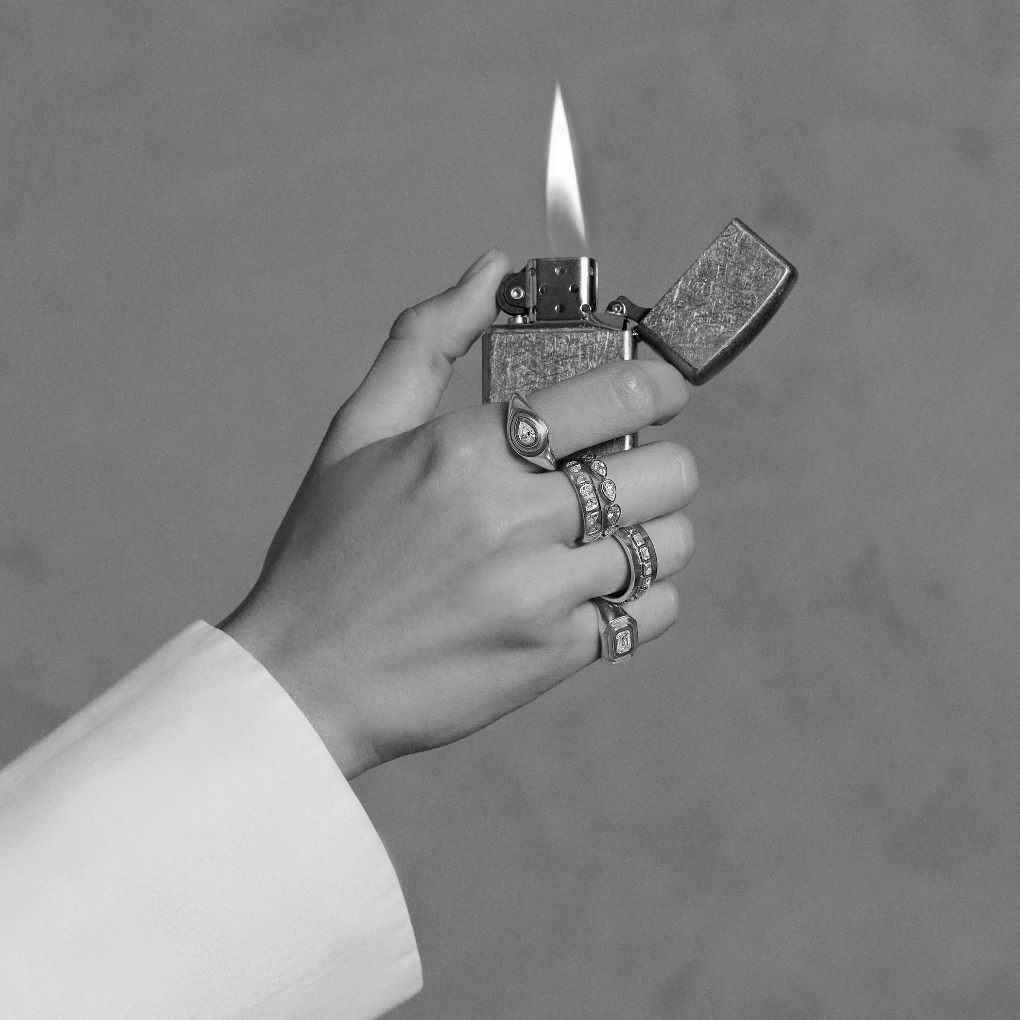 Emerald Solitaire Signet Ring sold by Fiametta product image thumbnail 3