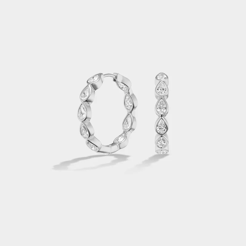 Pear Inside-Out Hoops sold by Fiametta