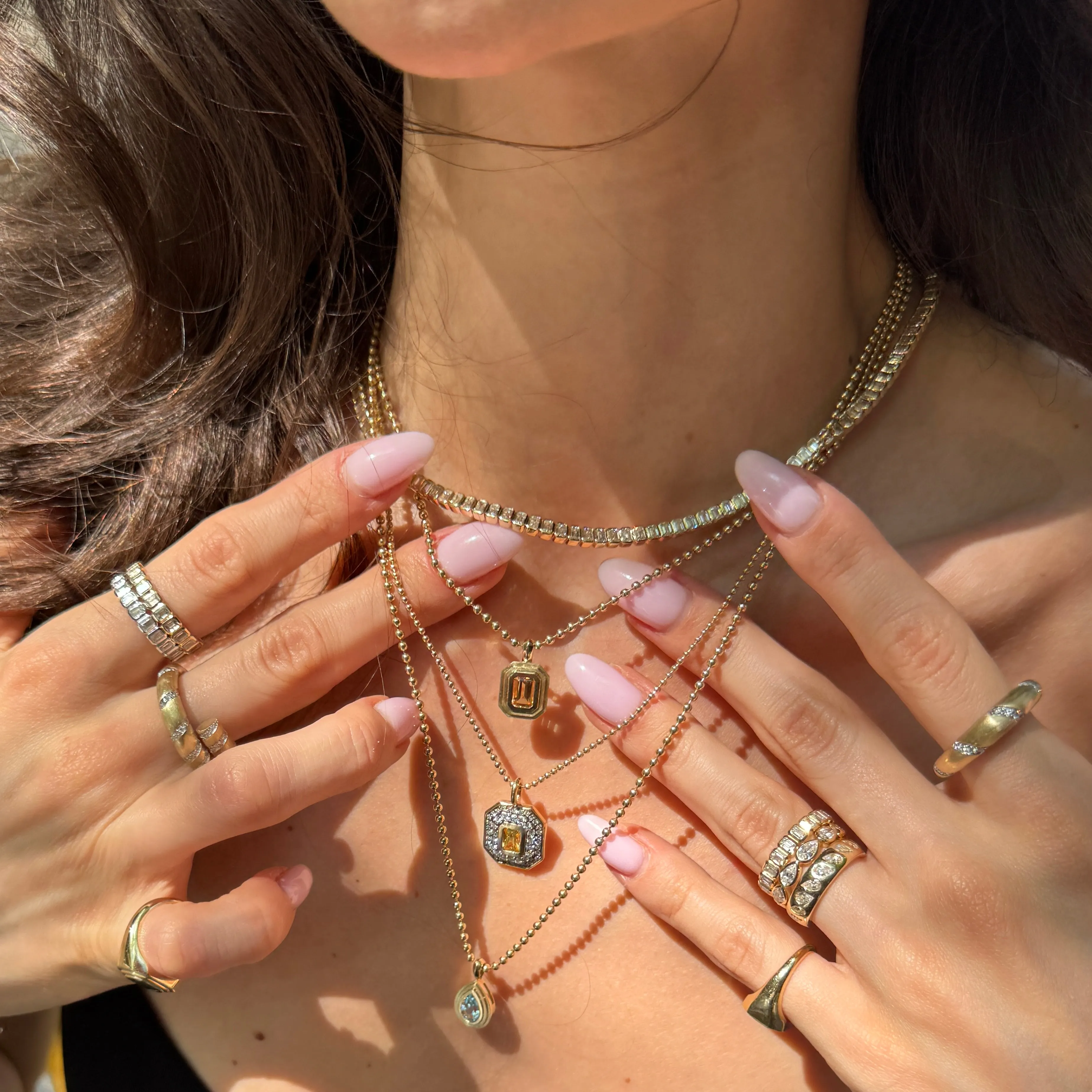 Pear Bezel Charm sold by Fiametta product image thumbnail 3