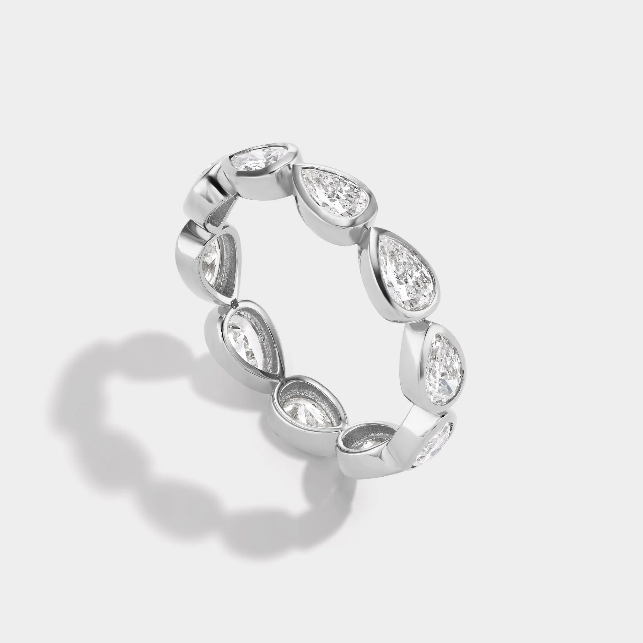Pear Bezel Eternity Band sold by Fiametta