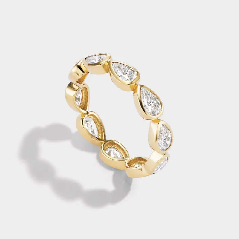 Pear Bezel Eternity Band sold by Fiametta